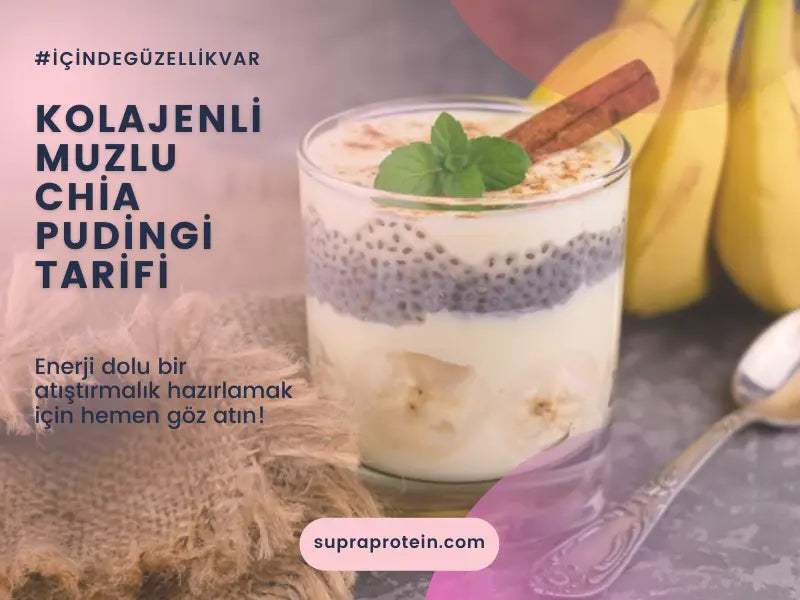 Kolajenli Muzlu Chia Pudingi - Supra Protein