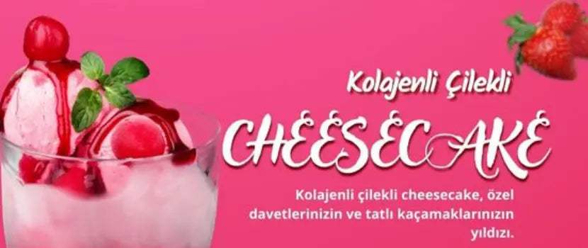 Kolejenli Çilekli Cheesecake - Supra Protein