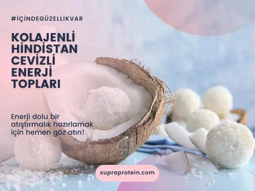 Kolajenli Hindistan Cevizli Enerji Topları - Supra Protein