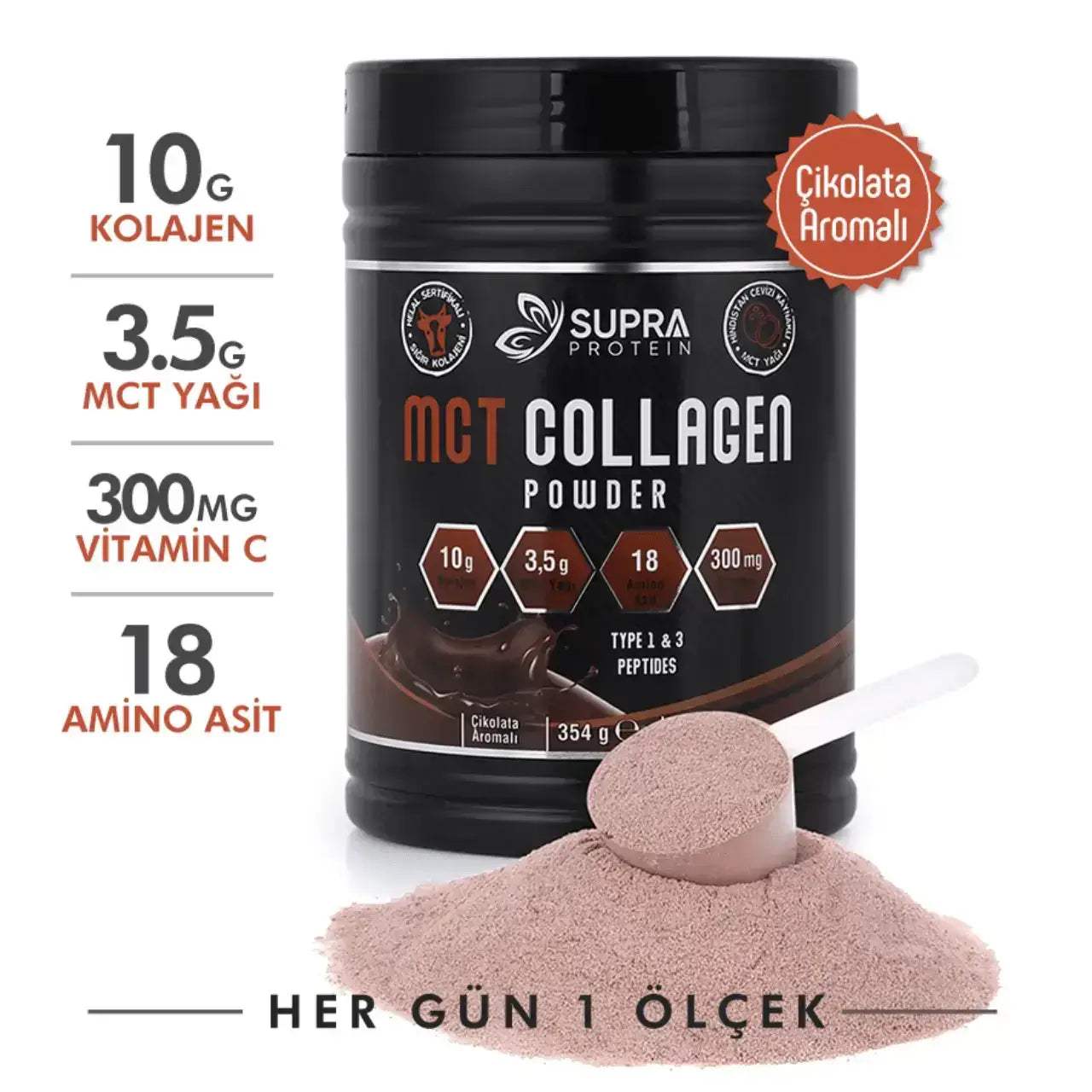 MCT Collagen ( MCT Yağı + Kolajen) - Supra Protein