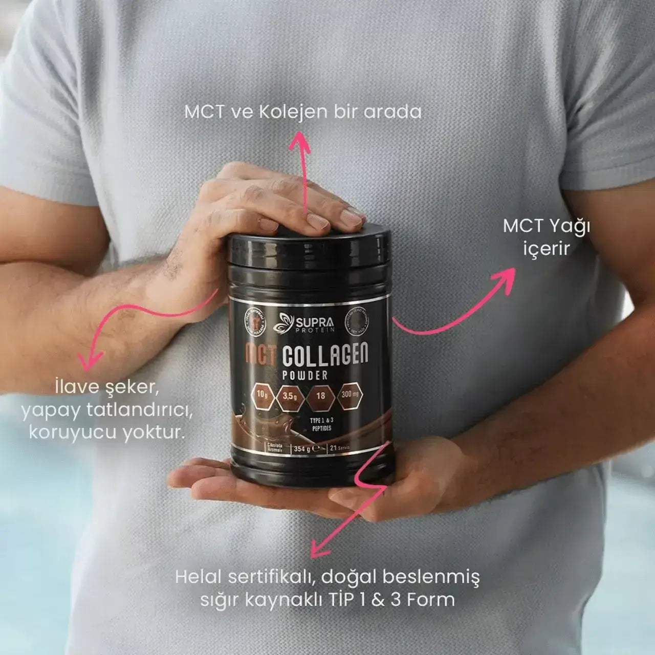 MCT Collagen ( MCT Yağı + Kolajen) - Supra Protein