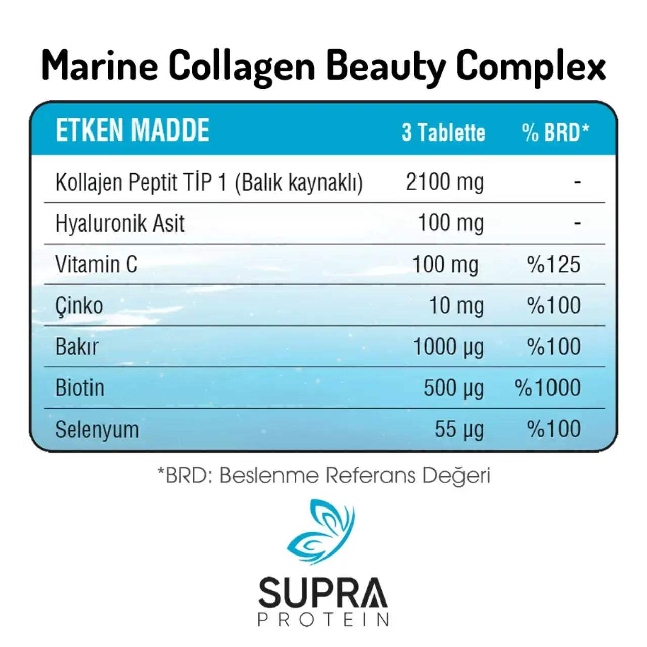 Marine Collagen (Tablet Form) - Supra Protein